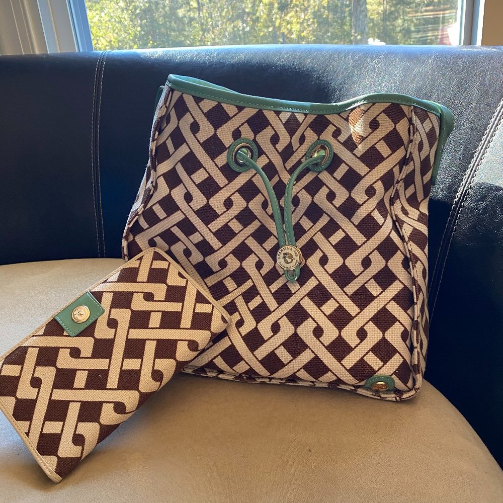 Gently Used Spartina Hobo Bag and Wallet